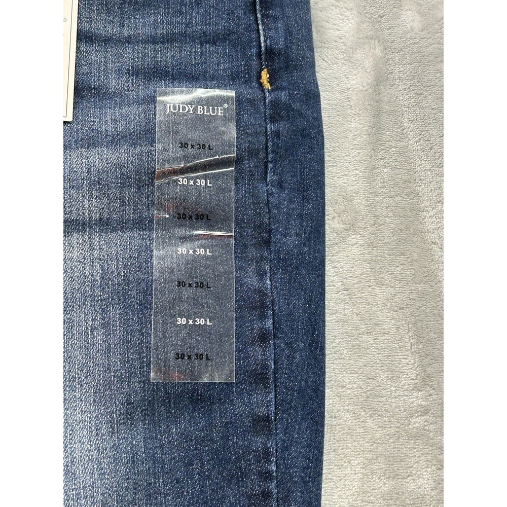 New Judy Blue Jean High Waist Slim Bootcut Womens 11/30x30L Blue Western Cowgirl - Picture 5 of 16